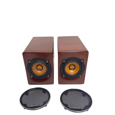 Victor SP-EXAR3 Speakers Pair 9cm Wood Cone Good GP | eBay