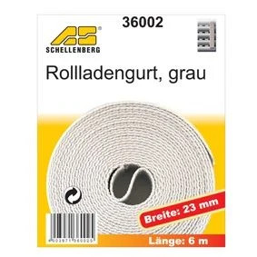 Schellenberg Rollladengurt grau Breite 23 mm - Länge 6 m  Gurtband