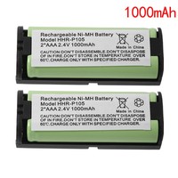 2x 1000mah Ni-mh Battery For Panasonic Hhr-p105a Hhr-p105 Cordless Home Phone 2x 1000mah Ni-mh Battery For Panasonic Hhr-p105a Hhr-p105 Cordless Home Phone