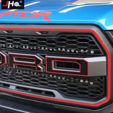 Fits Ford F150 Raptor 17-20 Front Center Mesh Grille Grill And Tailgate Sticker