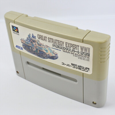 GREAT STRATEGY EXPERT WWII War in Europe ww2 Super Famicom