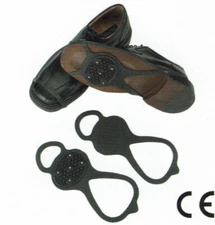 U6-806 Anti-slip Ice Snow Traction Cleats Slip-on Dress Shoe Spikes M L Crampons