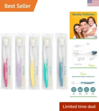 Nimbus Extra Soft Toothbrushes - Periodontist Design - 5 Pack - Colors May Vary