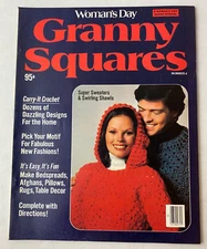 WOMAN'S DAY GRANNY SQUARE NO 4 SUPER SWEATERS & SWIRLING SHAWLS KNIT & CROCHET