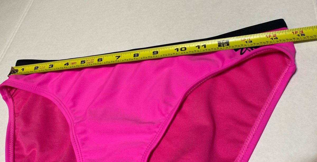 ZX Sport Wmns Sz Large Swim Bottoms Pink /White band UPF 30 Summer