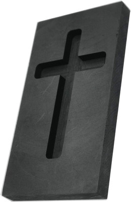 Cross Graphite Casting Ingot Mold Metal Refining Scrap Gold Silver Cross Mold