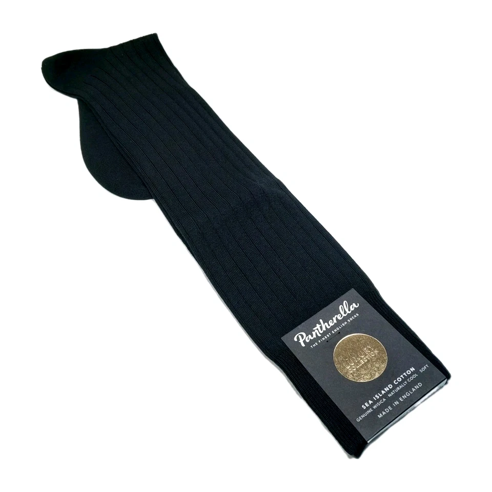 Pantherella LUX Collection Men's OTC Dress Socks Over-the-Calf England Size MED - Image 2 of 4