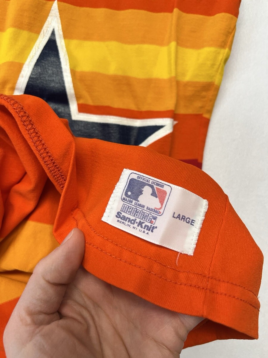 Houston Astros Vintage Authentic Jersey 70s 80s Medalist Sand Knit