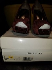 Nine West Bonfireo Berry SU Platform Pumps Size 7