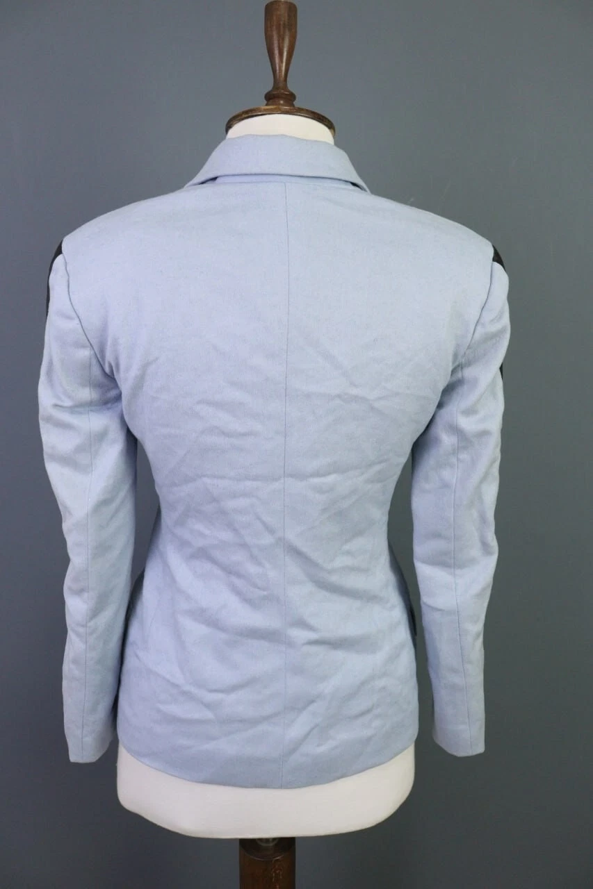 Giacca blazer GIANNI VERSACE COUTURE blu monopetto check taglia 38