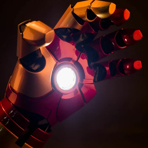 Iron Man MK42 Wearable Arm Hand Glove Palm 1:1 LED Sound Laser Fore Cosplay Gift - Picture 7 of 26