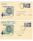 Australia 1958 2/- Qantas FDCs,cds, CARINGBAH & TAMWORTH    (2 Covers)