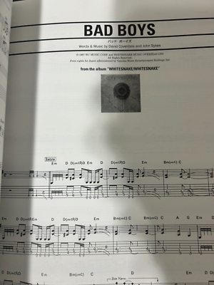 John Sykes Collection Guitar Score TAB Japanese Sheet Music Book