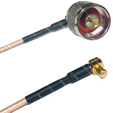 RG316 N MALE ANGLE to MCX MALE ANGLE RF Cable Rapid-SHIP LOT