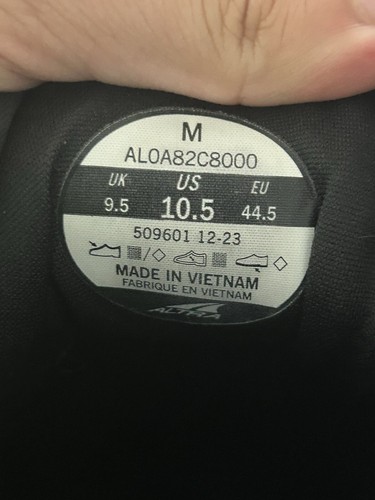 Altra FWD Experience Men’s Size 10.5 Shoes Running Walking Black AL0A82C8000 - Picture 7 of 7