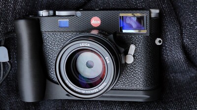 Leica M11 Carbon Fiber Handgrip with Integral Thumb Support & AirTag Pocket