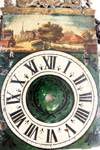 Old clockface ornaments Friesian Mermaid Dutch clock around 1700 - Picture 5 of 6