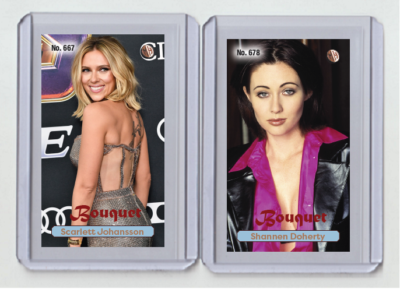 Scarlett Johansson rare MH Bouquet #'d x/3 Tobacco card no. 667 | eBay