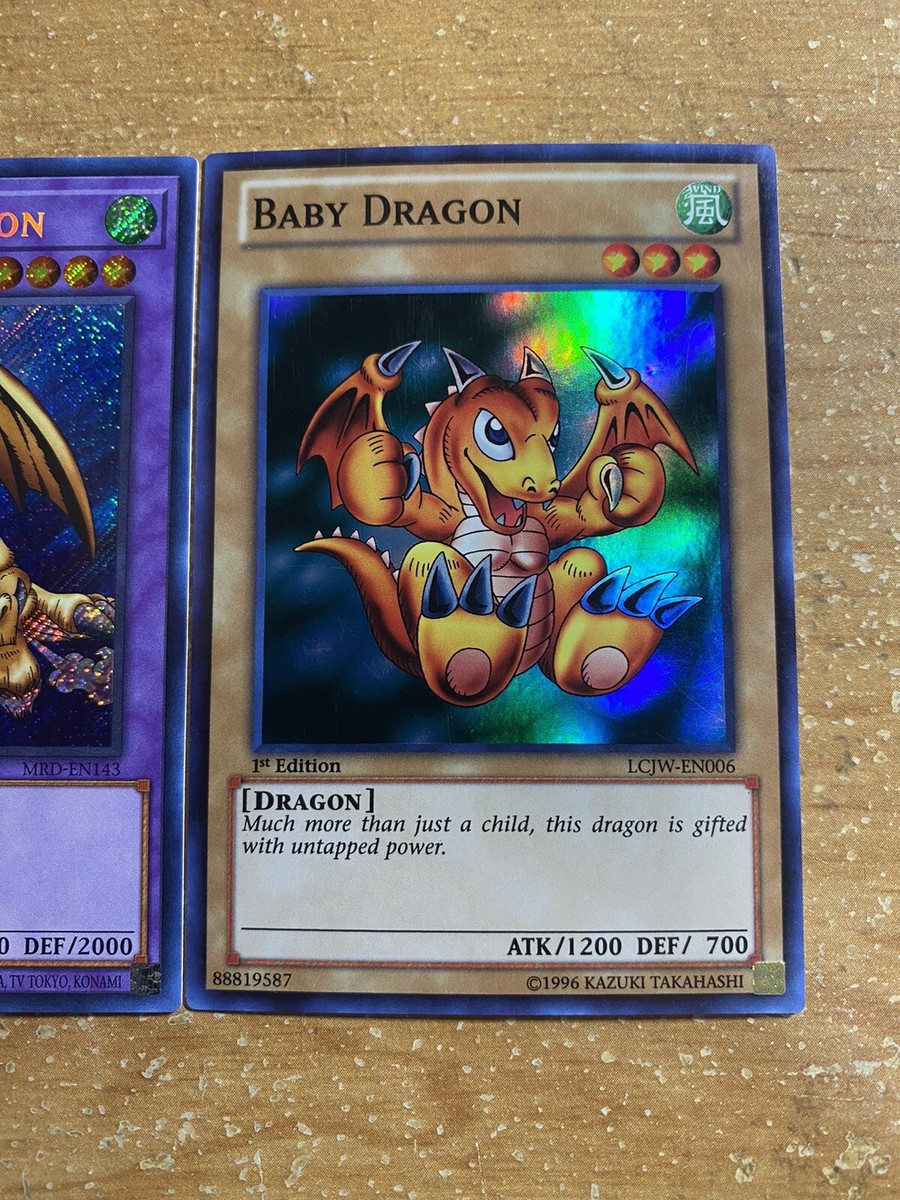 🔥 Yugioh Joey Weiler TIME WIZARD THOUSAND DRAGON BABY DRAGON MRD
