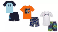 New Under Armour Boy's T-Shirt Shorts Set Pick Size Color MSRP: 40.00