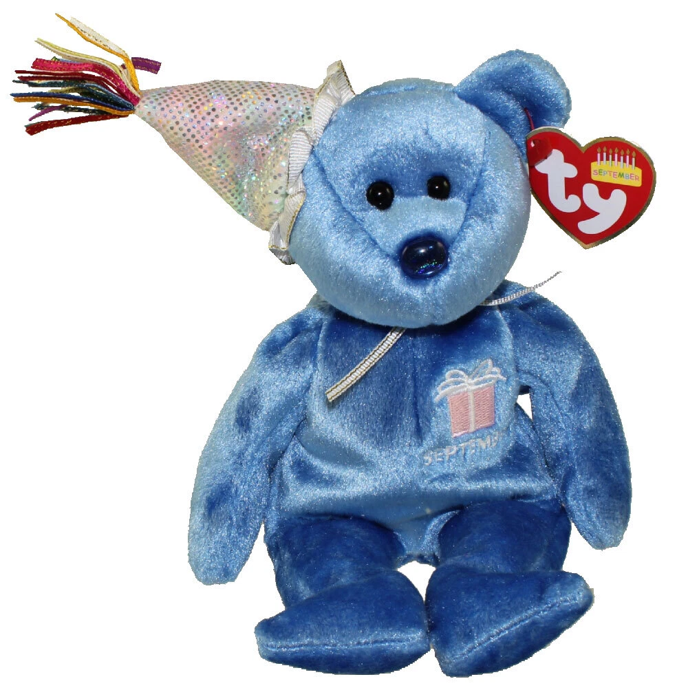 Newborn Blue Teddy Bear Beanie Hat