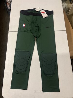 Nike Pro Men's Padded NavyBlue NBA Compression Tights AAO756-323 Size L-Tall NWT