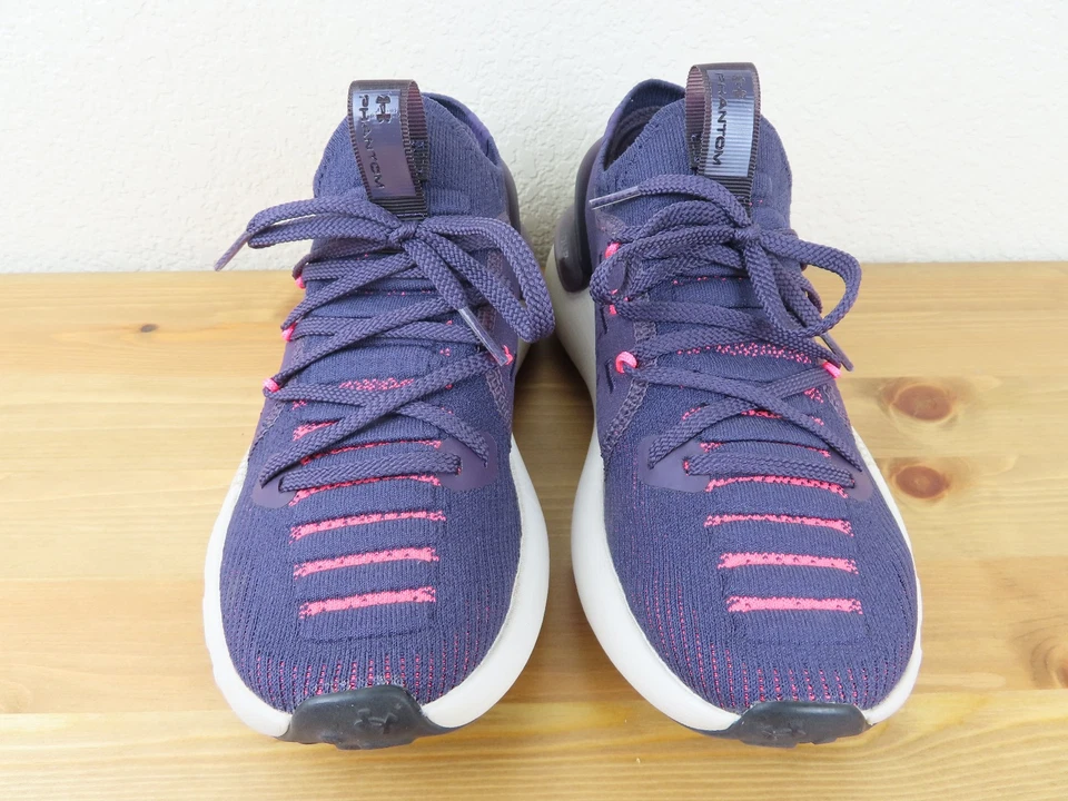 Under Armour HOVR Phantom 3 Shoes Womens Size 6 Purple Training Sneakers Gym - Image 2 of 4
