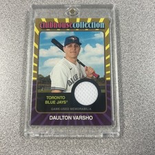 2024 Topps Heritage Clubhouse Collection Relics Daulton Varsho #CCR-DV Gold /99 