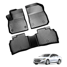 Floor Mats For 2016-2023 Chevrolet Malibu All Weather TPE Floor Liner Carpets