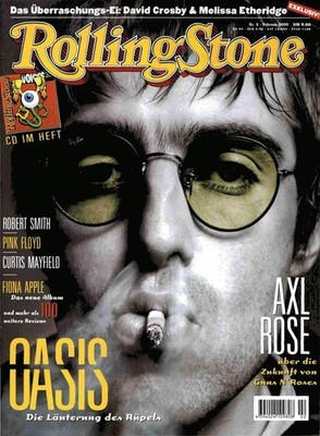 ROLLING STONE Nr. 02 2000 mit CD OASIS - AXL ROSE - PINK FLOYD - CURTIS MAYFIELD