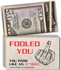 You Park Like An A-hole Bad Parking Prank Cards Look 50 Folded Money -...