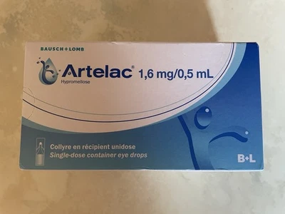 Artelac Single Dose Containers Eye Drops 60X 0.5m Vials Pack of 1