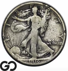1916 Walking Liberty Half Dollar, Semi-Key Date