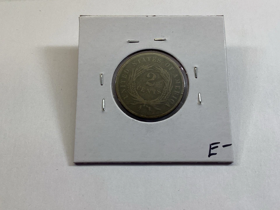 1866 Two Cent Piece in Very Fine Condition US Copper Coin 111923 69e - Image 3 of 4