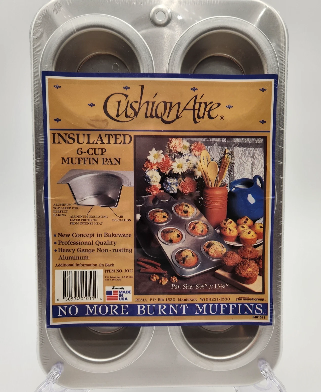 NOS Rema CushionAire 6-Cup Muffin Pan Double Wall Insulated New Sealed Vintage
Opens in a new window
