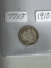 1910 S BARBER DIME - BETTER DATE -