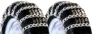 Titan Garden Tractor Tire Chains 2-Link Spacing Snow Ice Mud 5mm 6x12