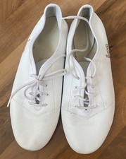 IWA Jazztanz Ballett Modern Dance Schuhe Echtleder Gr. 40 Weiß Wenig Getragen