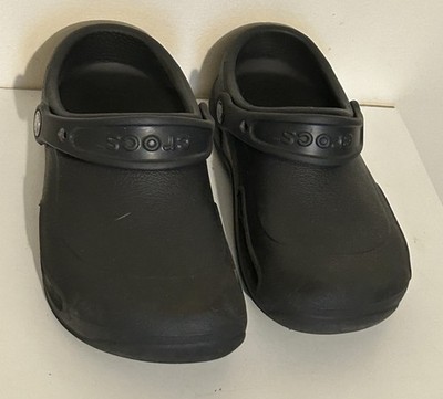 Crocs Closed Toe Slip Resistant Non Marking Clogs Blue Men's 5 Women's 7