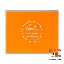 Ink Pad, 5x4'' Washable Stamp Ink Pad for Kids Orange