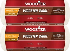 Wooster Genuine 9" Wooster Wool 1¼" Nap Roller Cover 2-Pack, RR636-9-2PK