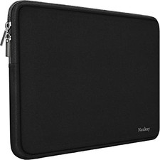 17 inch Laptop Sleeve Case, 17-17.3 Inch Resistant Neoprene Computer Bag Black
