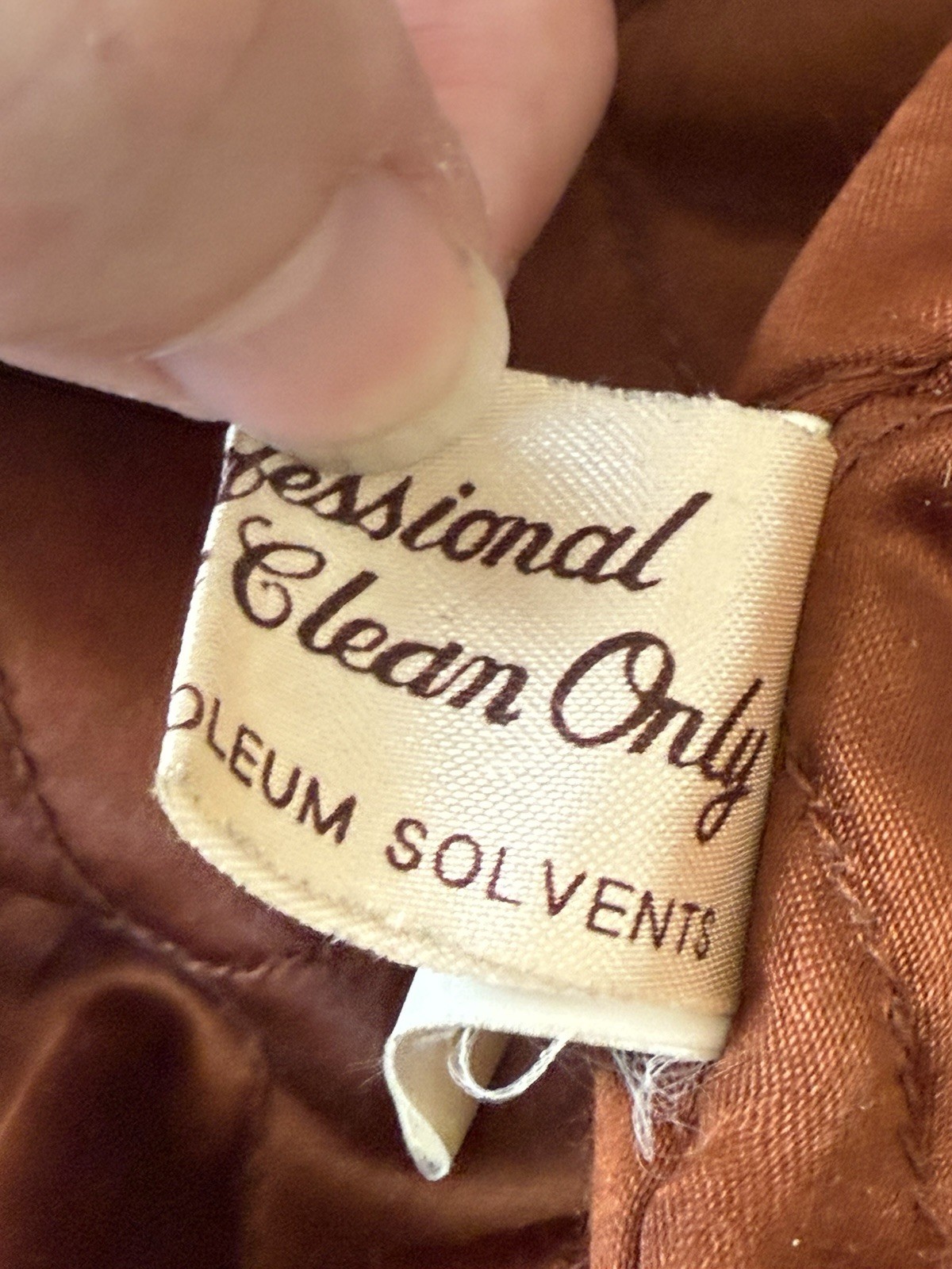 VTG Clipper Mist London Town Men’s Brown w/black Accents Leather Jacket SZ XL 