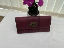 FOSSIL TWISTLOCK CLUTCH PURSE / WALLET IN OXBLOOD BRAND NEW