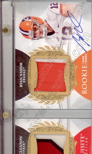 toppa doppia maglia glennon nassib rookie auto nc stato siracusa 5C college #/15 - Foto 4 di 4