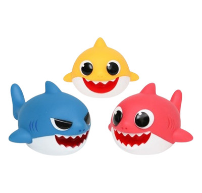 Pinkfong Baby Shark Bath Water Gun Set 3pcs Kids Bath Toy Squirter Pool Toy Gift