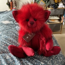 Charlie Bears Fire Elf Red Plush with Tags never displayed