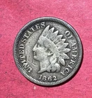 1862 US Copper Nickel Indian Head Cent! Good/VG! Civil War Days! Old Coin!
