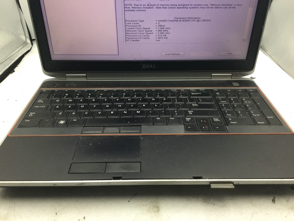 DELL LATITUDE E6520 - BOOTS TO BIOS - INTEL I5 2520M - 8GB RAM - READ DESC - BB - Image 3 of 4