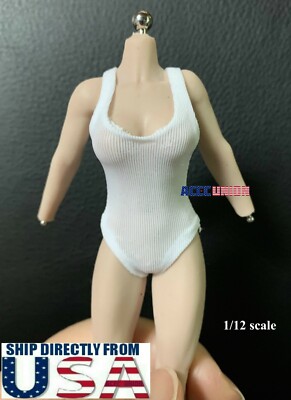 1/12 One Piece Swimsuit Bodysuit  For 6'' TBLeague Female T01 T03 Figure U.S.A.